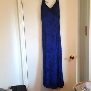 Sean Collection Royal Blue beaded evening gown.